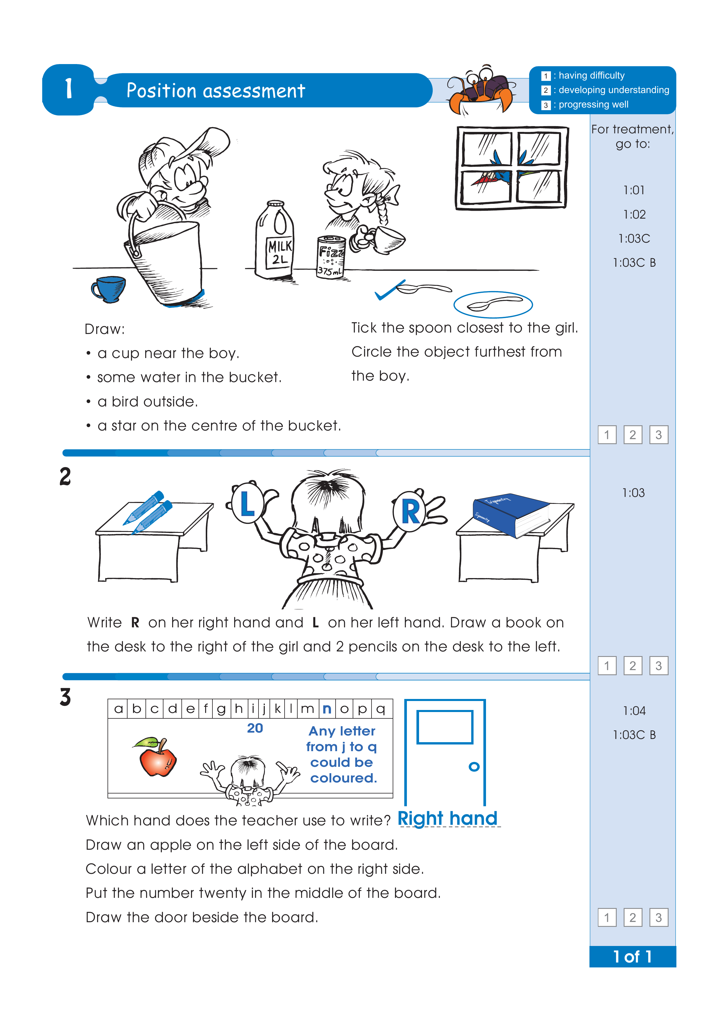 Assessment test answers — worksheet preview