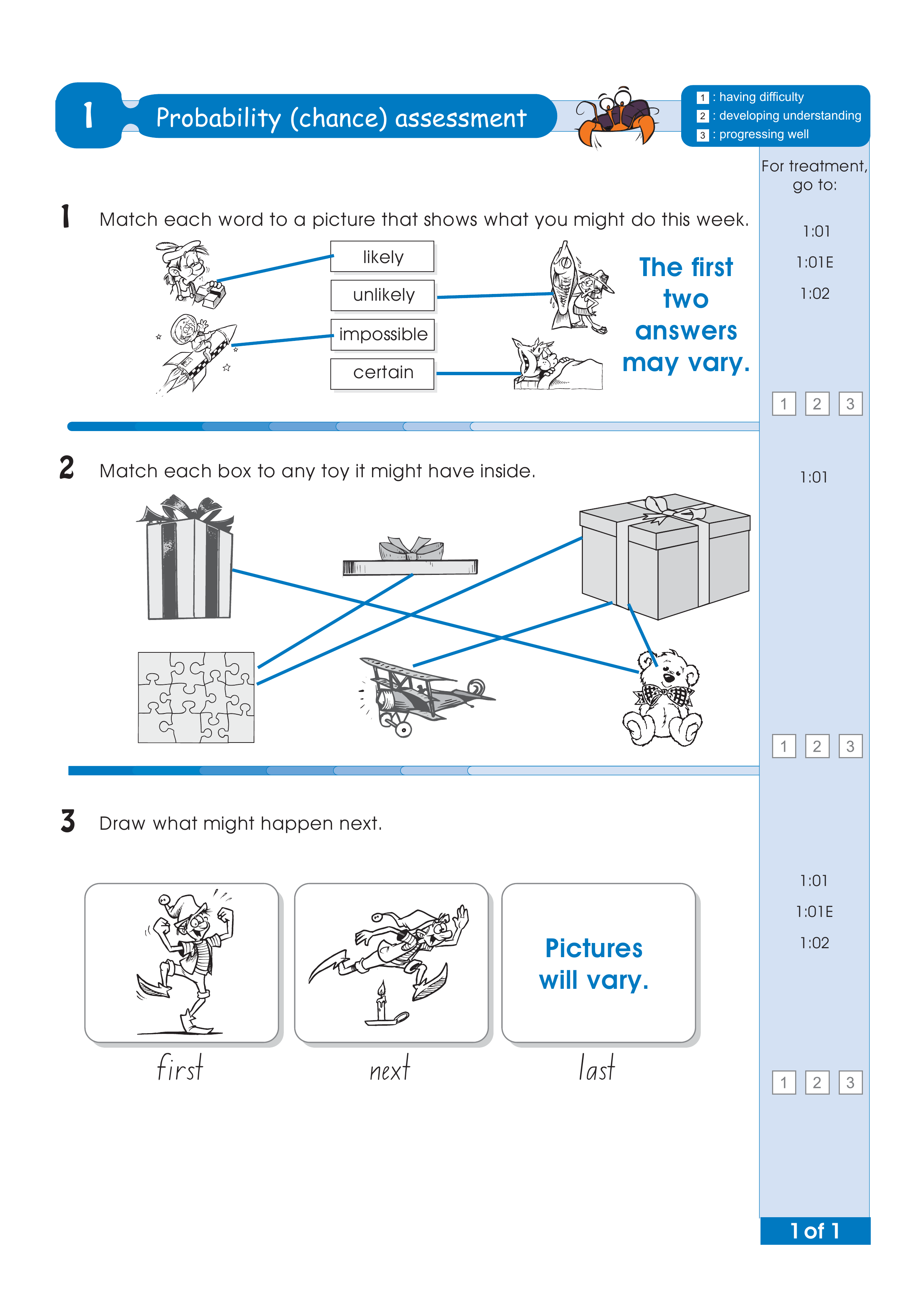 Assessment test answers — worksheet preview