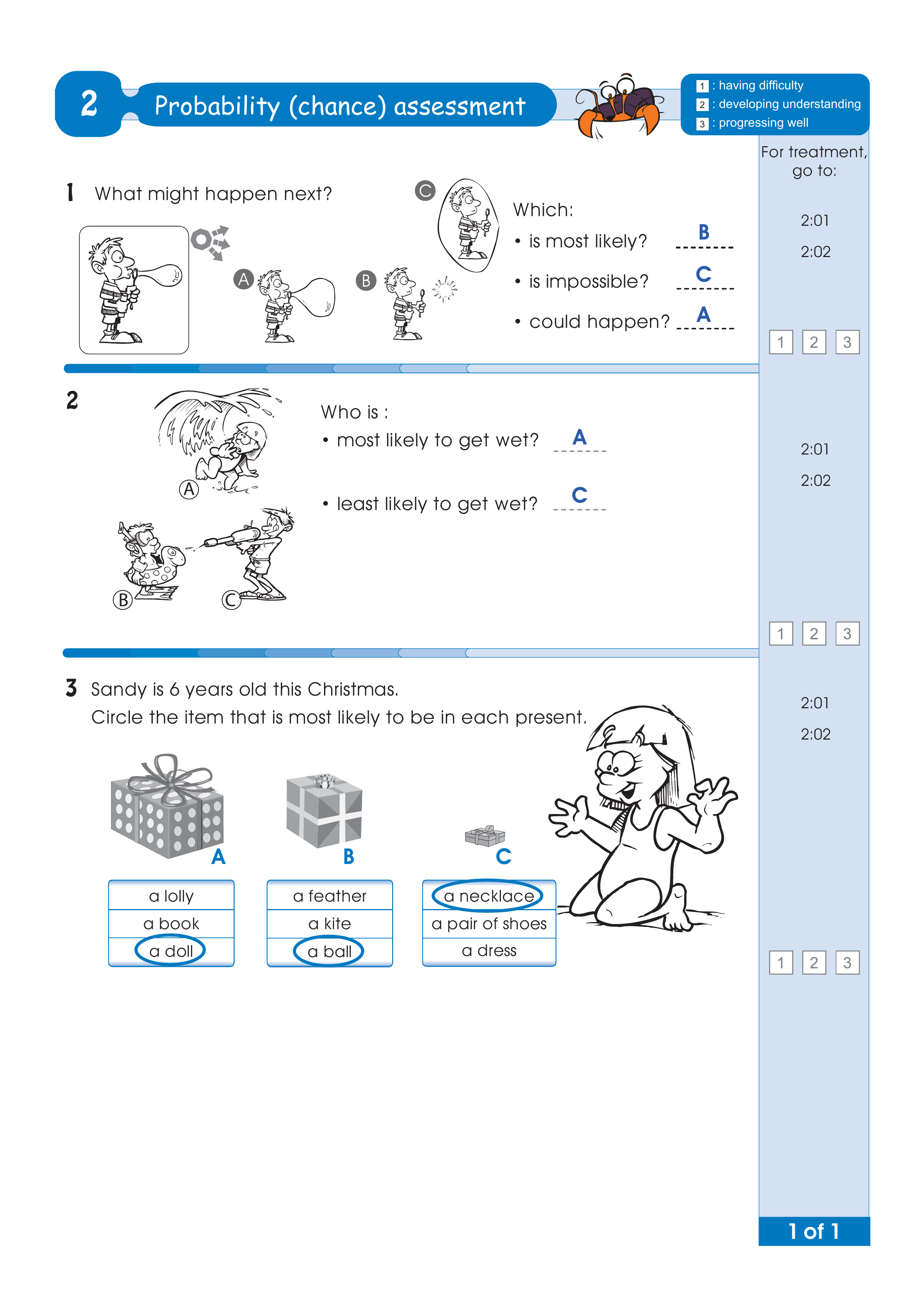 Assessment test answers — worksheet preview