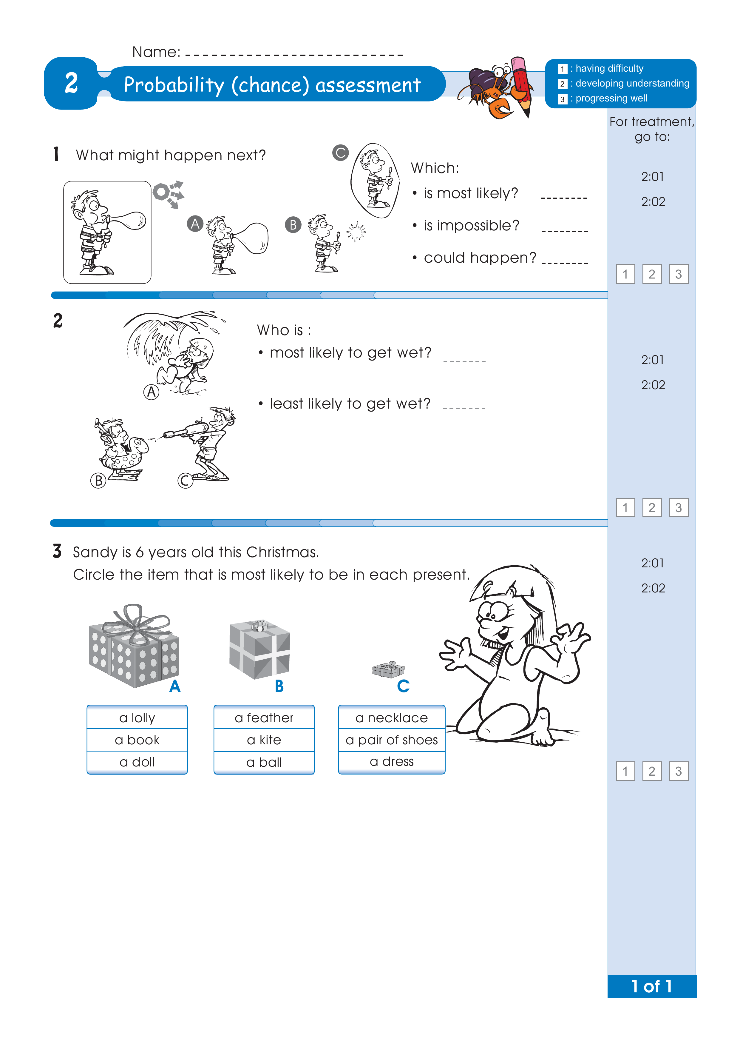 Assessment for the whole of Level 2 — worksheet preview