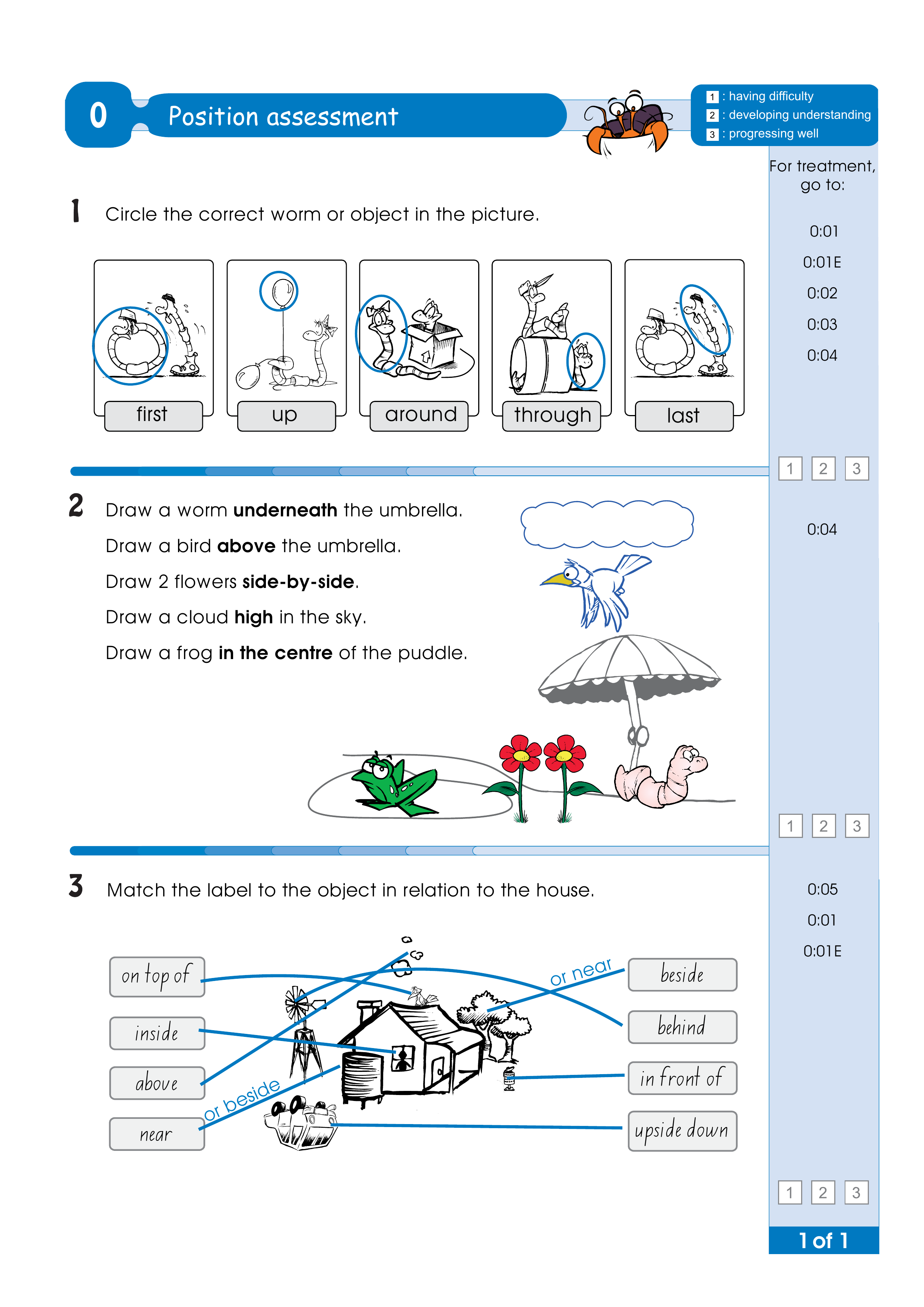 Assessment test answers — worksheet preview