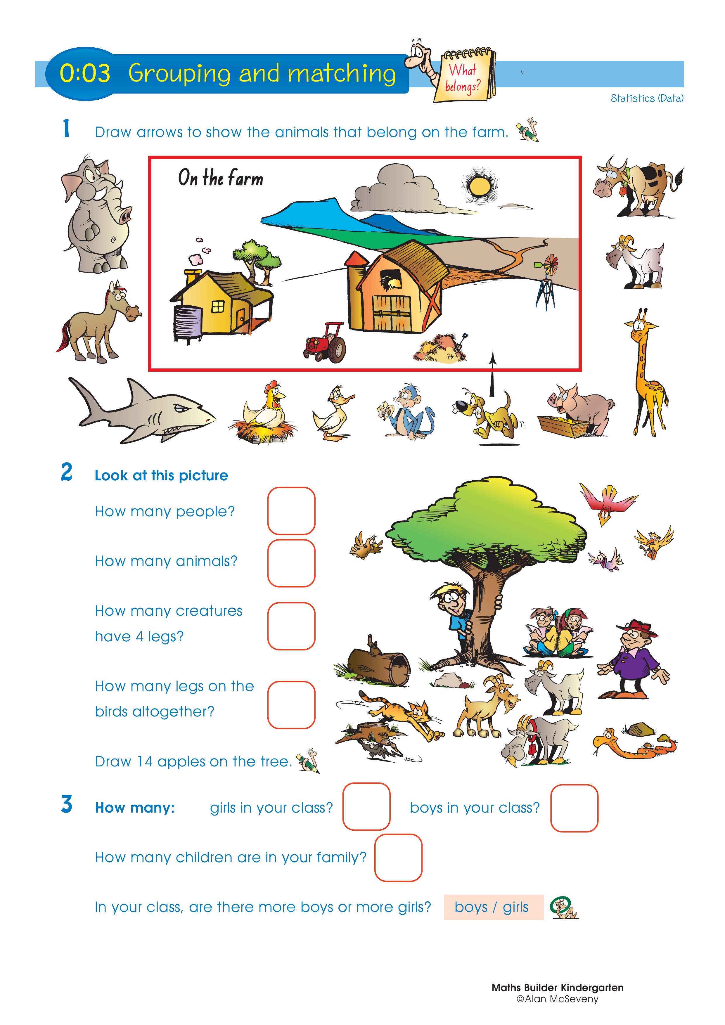 Grouping and matching — worksheet preview