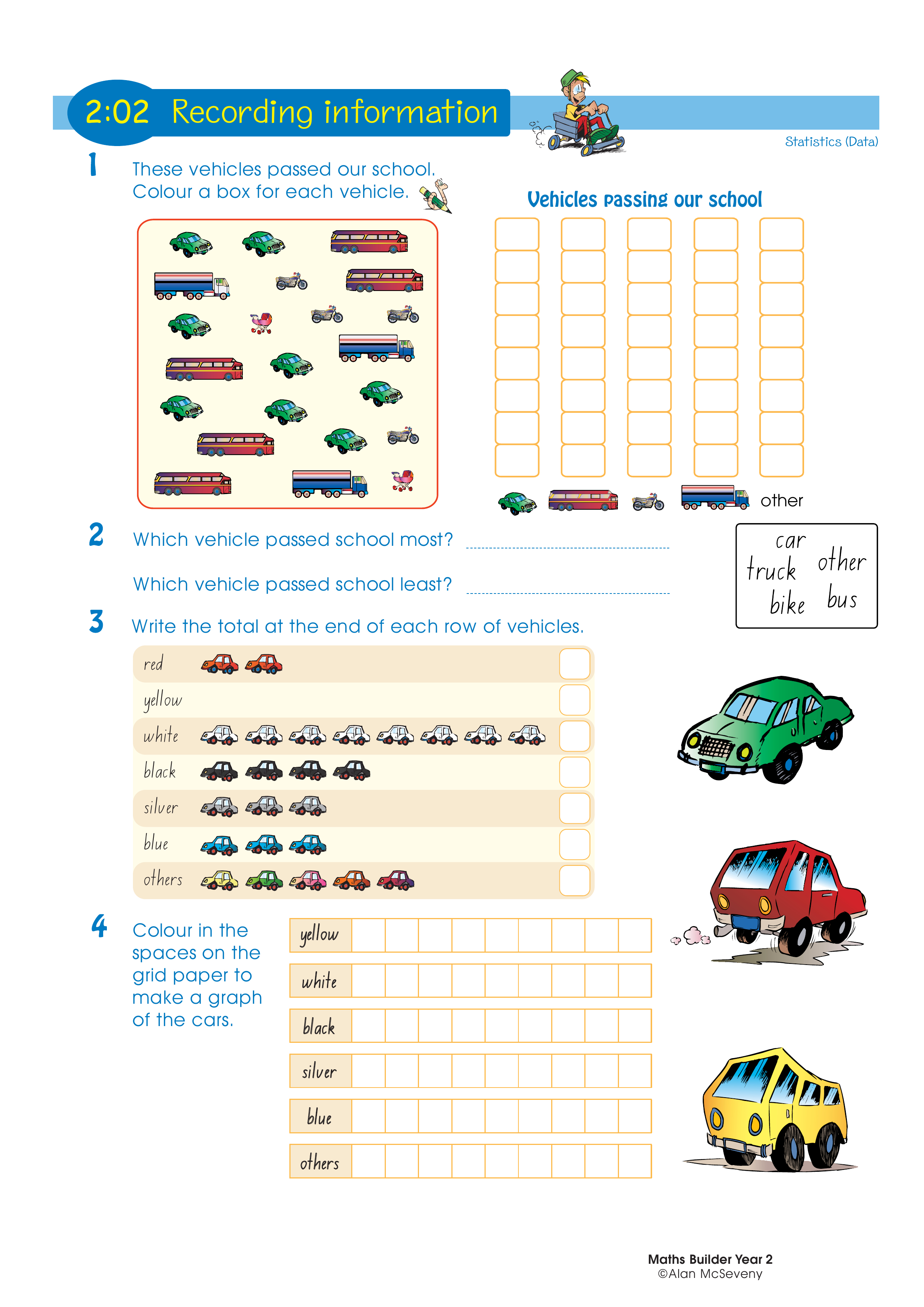Recording information — worksheet preview