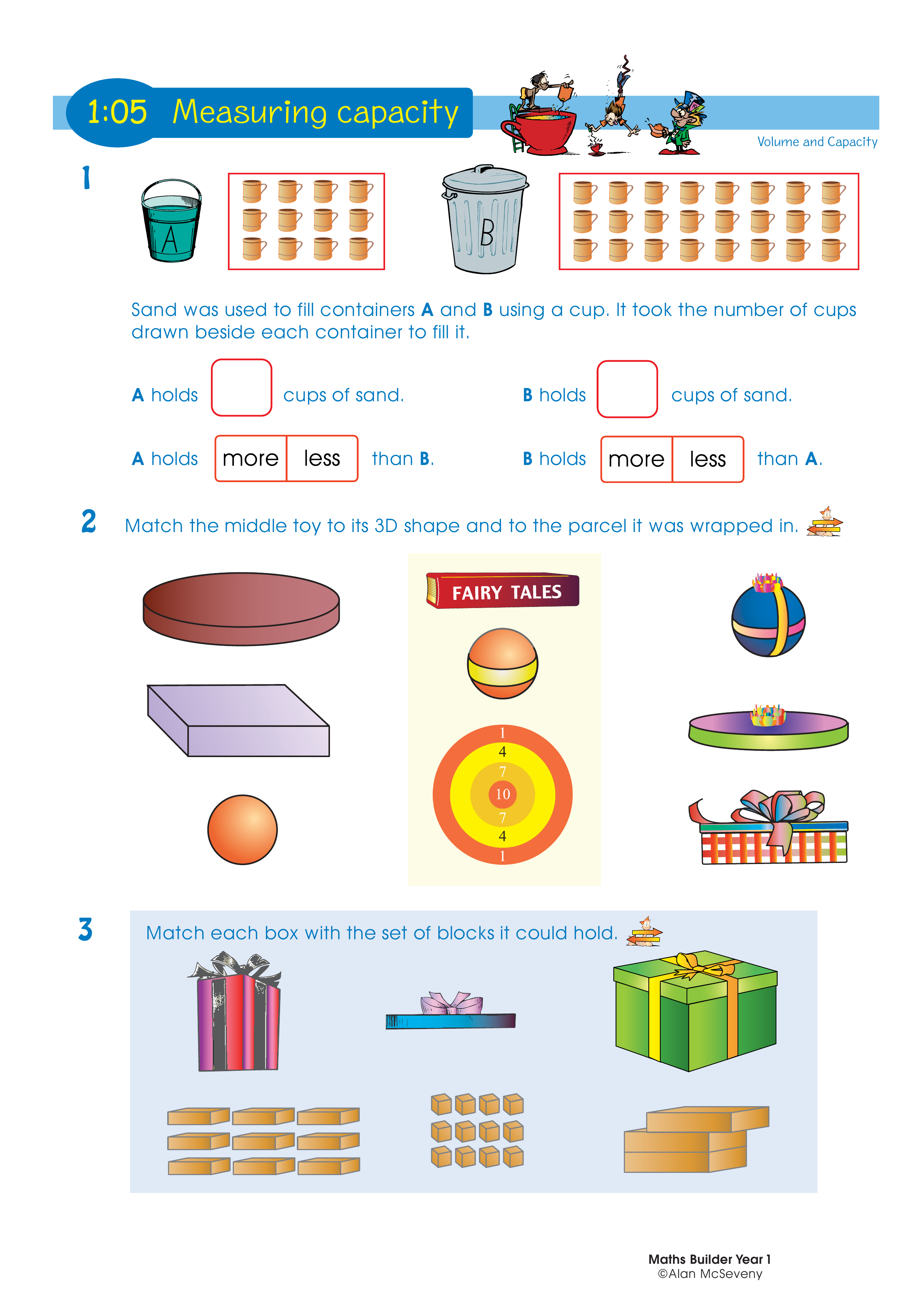 Measuring capacity — worksheet preview