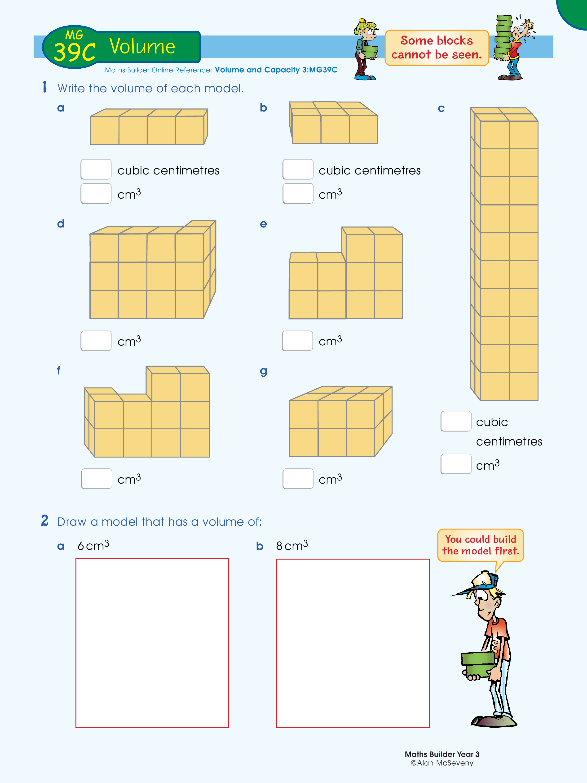 Volume — worksheet preview