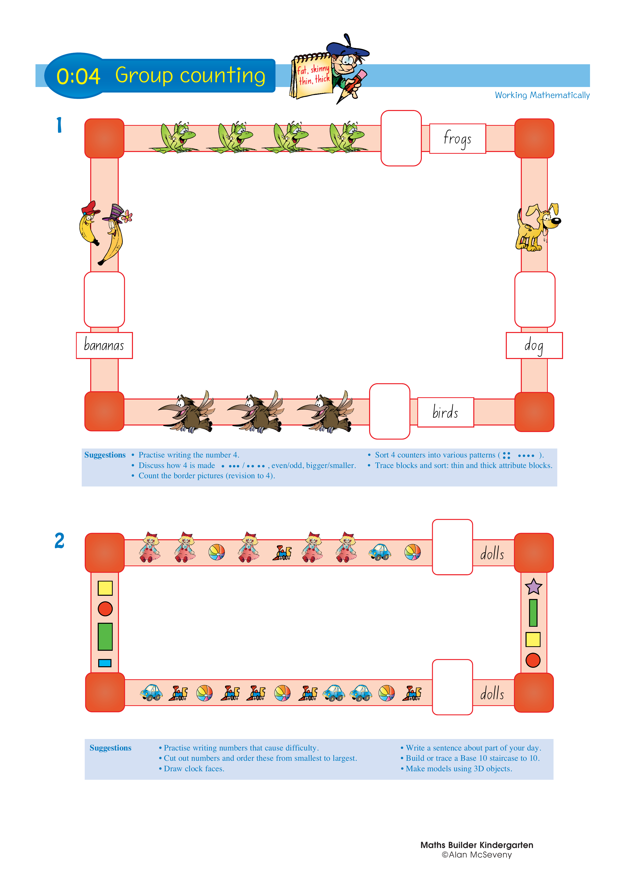 Group counting — worksheet preview