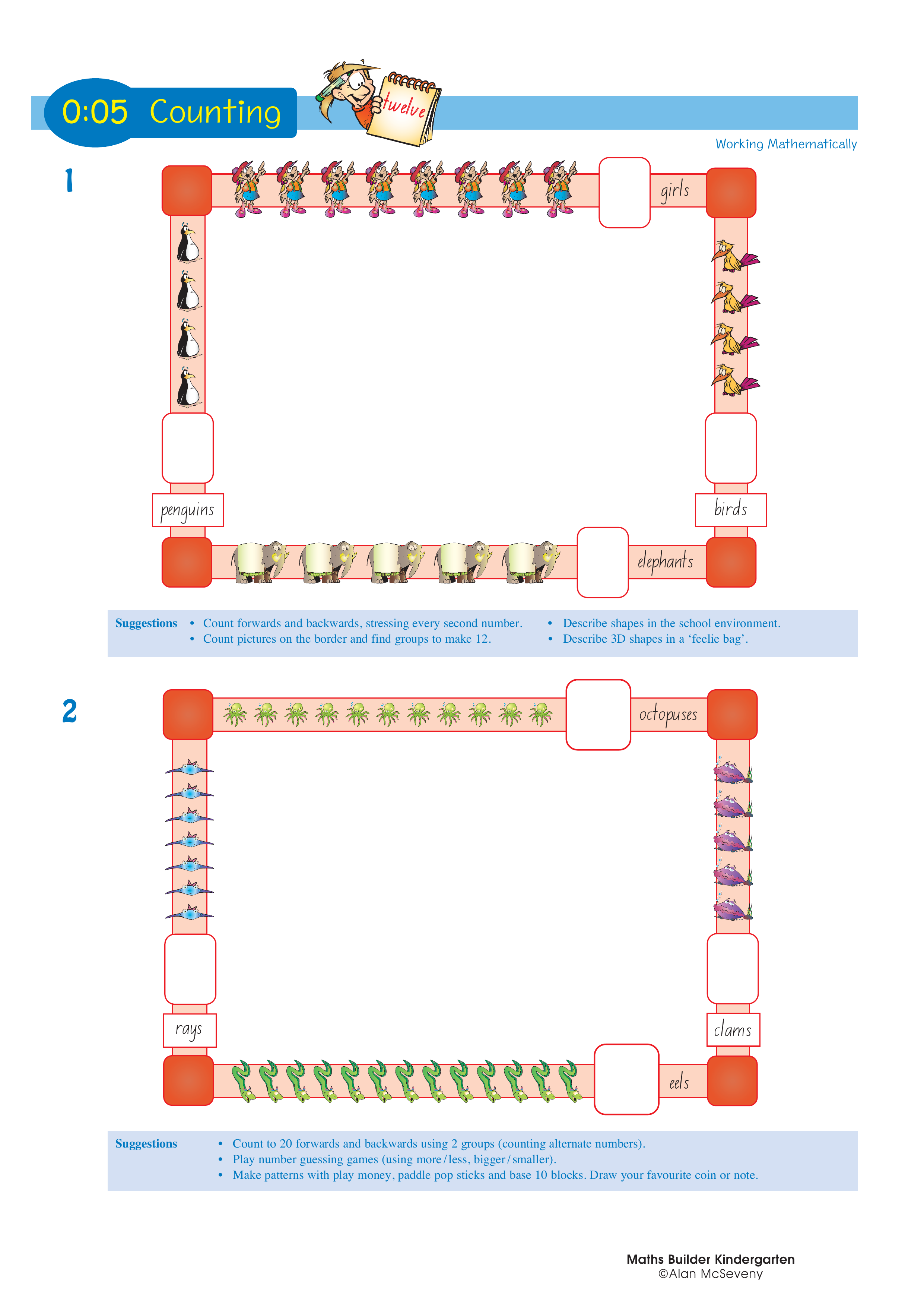 Counting — worksheet preview