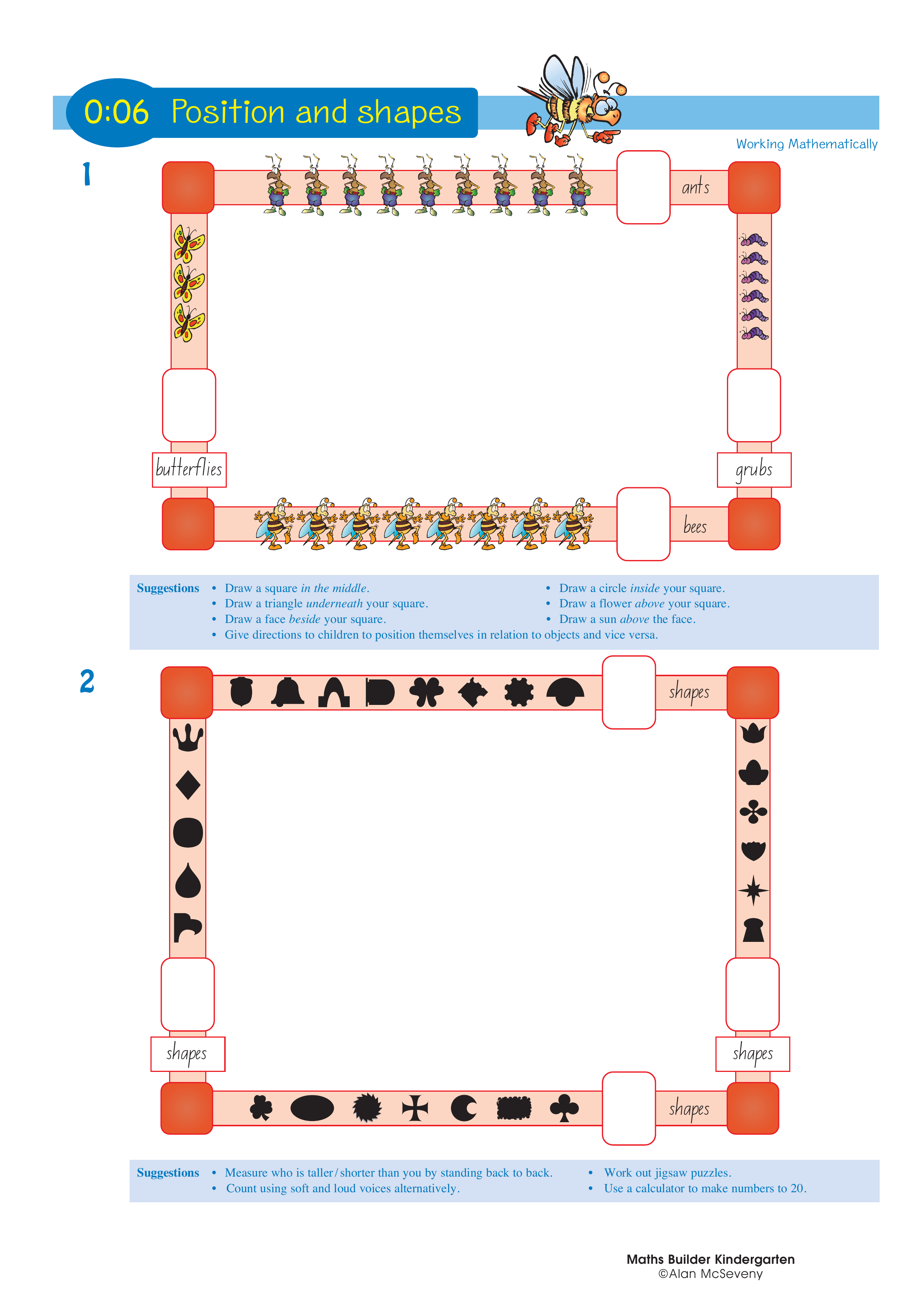 Position and shapes — worksheet preview