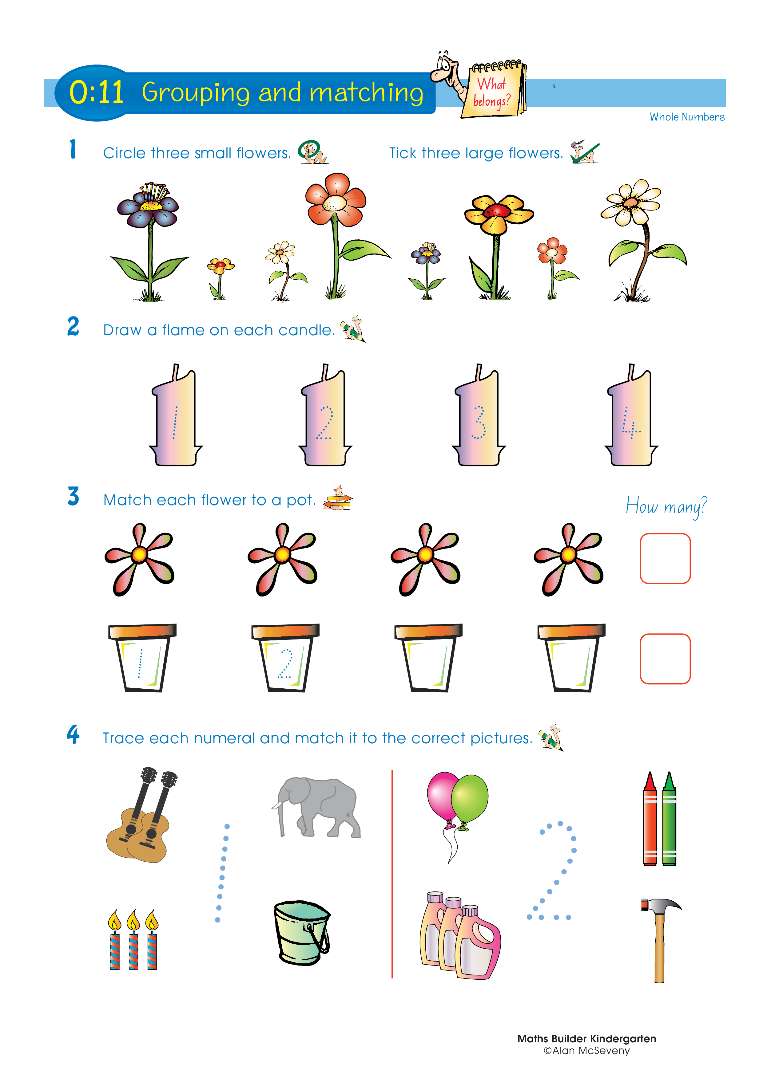 Grouping and matching — worksheet preview