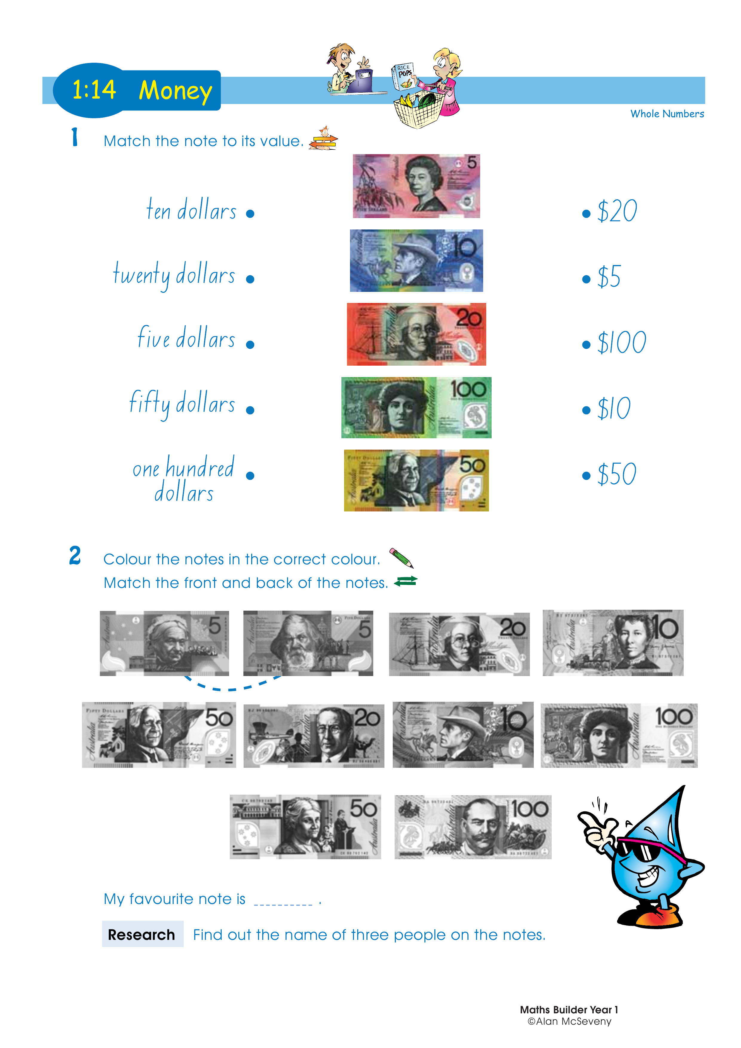 Money — worksheet preview