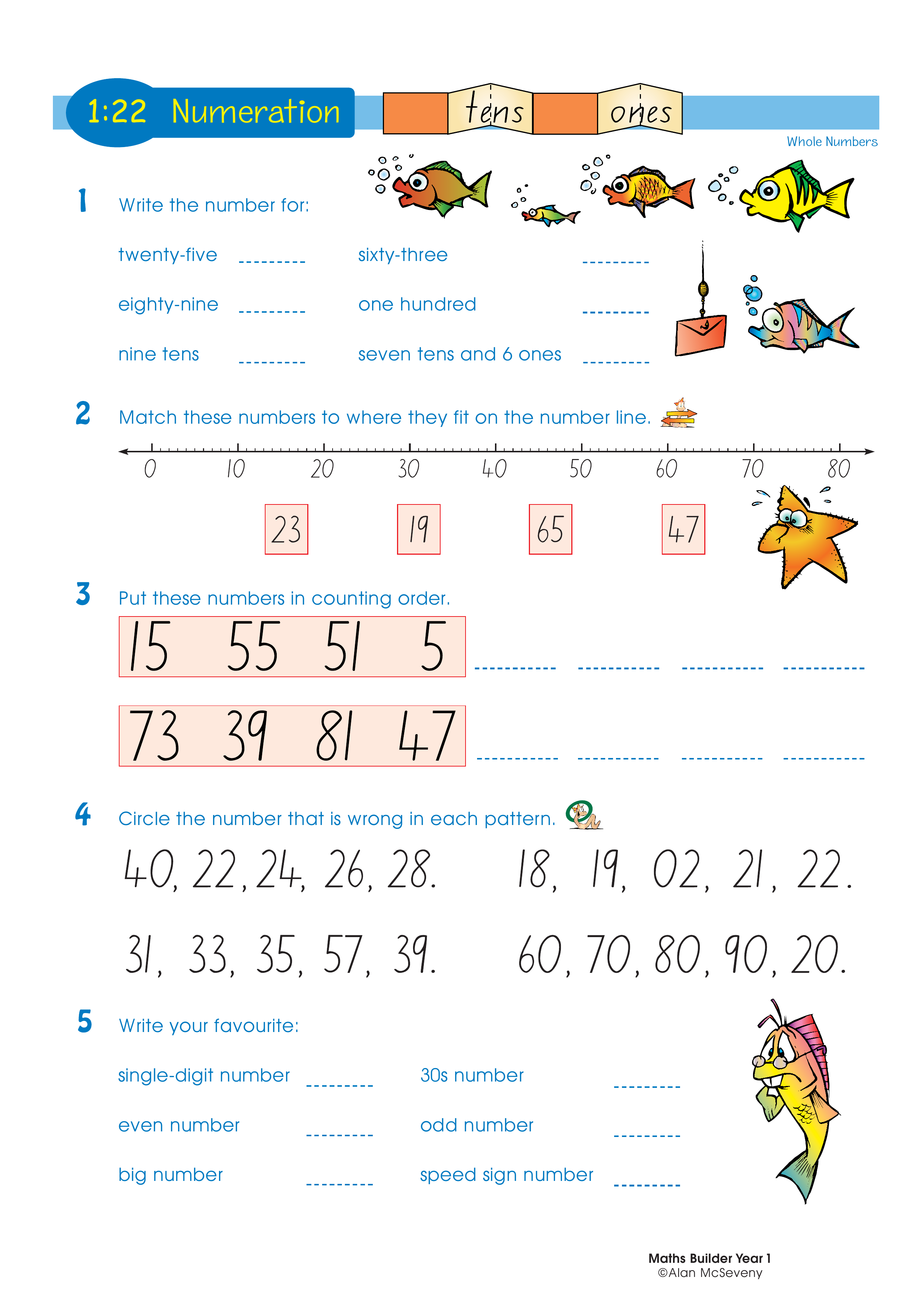 Numeration — worksheet preview
