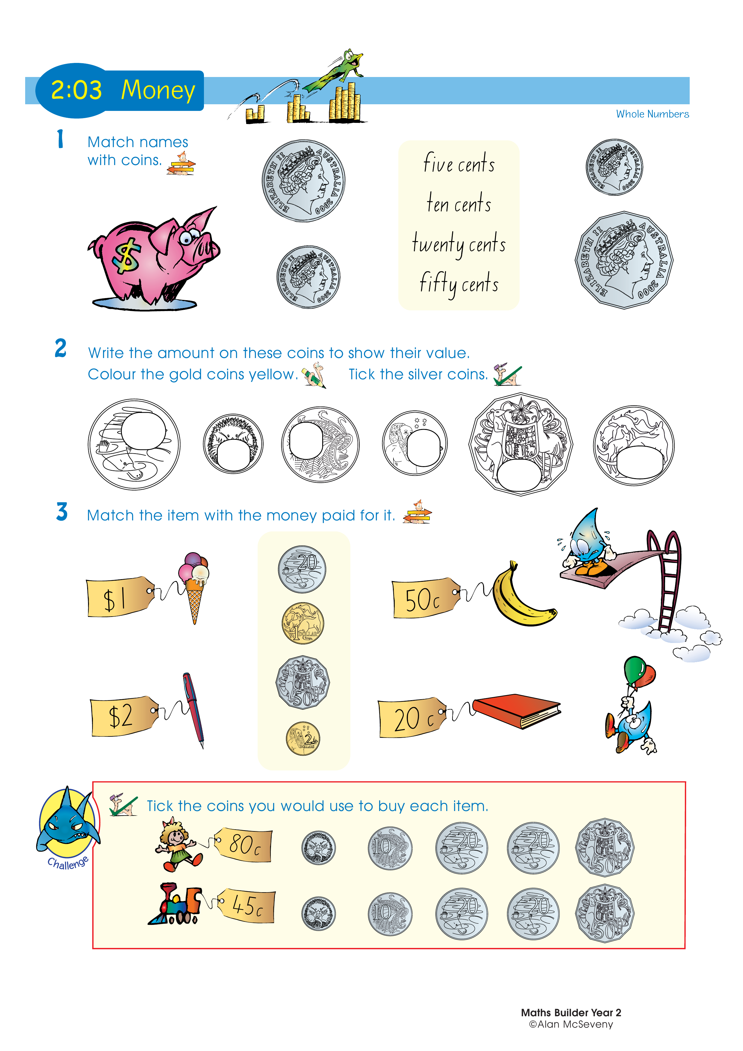 Money — worksheet preview